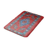 Blauw en Roos Antiek Turks-Oriental Rug Design Badmat (Gekanteld)