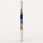 Blauw en Roos goudvloeistof Elegant Agate Marble Case-Mate iPhone Case (Achterkant/rechts)