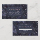 Blauw- en roze Baby shower met luierkaart Informatiekaartje (Voorkant / Achterkant)