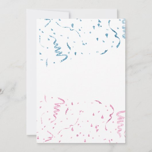 Blauw en roze ballon kaart (Achterkant)