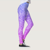 Blauw en roze glitterpatroon leggings (Rechts)