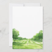 Blauw en Roze Golf Thema Geslacht Reveal Par T-shi Kaart (Achterkant)