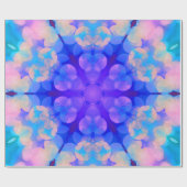 Blauw en roze gradiënt pasta-bundel kunst cadeaupapier (Vlak)