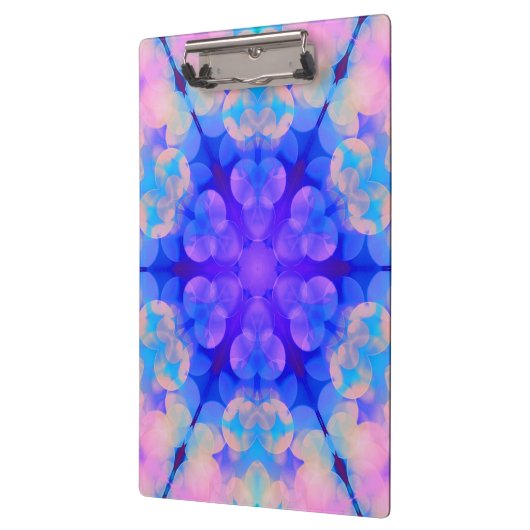 Blauw en roze gradiënt pasta-bundel kunst klembord (Links)