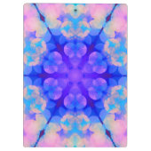 Blauw en roze gradiënt pasta-bundel kunst klembord (Achterkant)