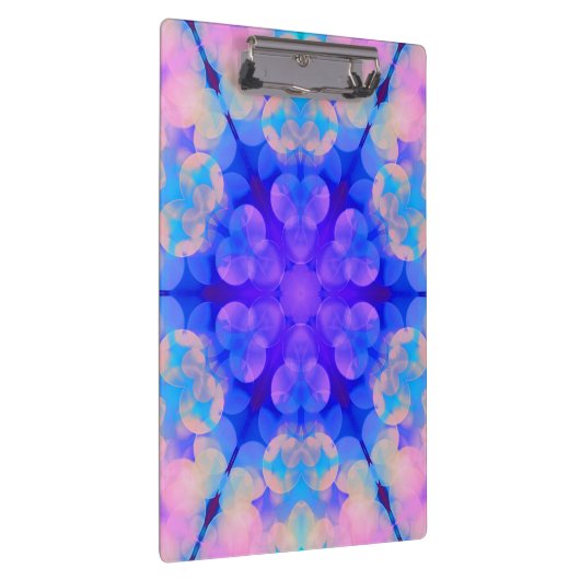 Blauw en roze gradiënt pasta-bundel kunst klembord (Rechts)