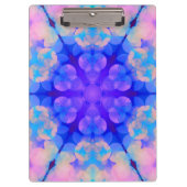 Blauw en roze gradiënt pasta-bundel kunst klembord (Voorkant)