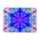 Blauw en roze gradiënt pasta-bundel kunst magneet (Horizontaal)