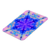 Blauw en roze gradiënt pasta-bundel kunst magneet (Linkerzijde)