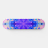 Blauw en roze gradiënt pasta-bundel kunst skateboard (Horizontaal)