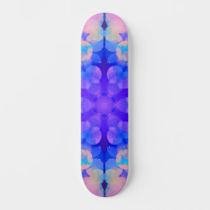 Blauw en roze gradiënt pasta-bundel kunst skateboard