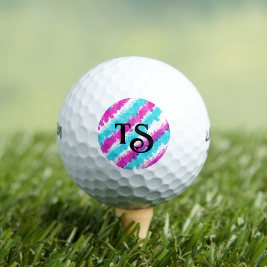 Blauw en roze, heldere platter golfballen (Insitu Shirt)