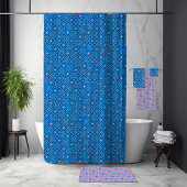 Blauw en Roze Maximalist Badkamer Handdoek Set