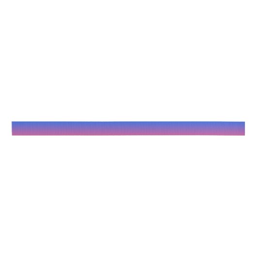 Blauw en roze ombre gradiënt grosgrain lint (Voorkant)