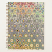 Blauw en Roze Perzische Ster Planner (Voorkant)