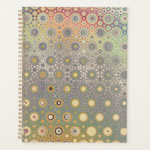 Blauw en Roze Perzische Ster Planner