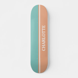 Blauw en roze skateboard
