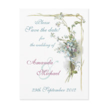 Blauw en roze vergeet me.