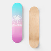 Blauw en roze verloopskateboard skateboard (Voorkant)