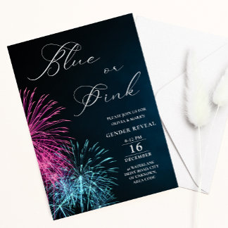 Blauw en roze vuurwerkster Vuurwerk Kaart
