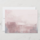 Blauw en roze waterverf foto opslaan de datum kaart (Achterkant)