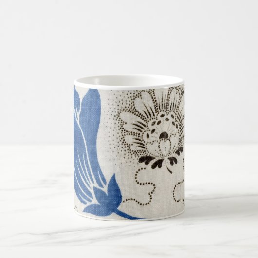  blauw en Stippled Floral Pattern | MOKKEN (Center)