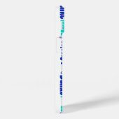 Blauw en Turquoise Dank u Word Cloud Case-Mate iPhone Case (Achterkant / Rechts)