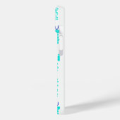 Blauw en Turquoise Dank u Word Cloud Case-Mate iPhone Case (Achterkant / Links)