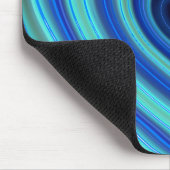 Blauw en Turquoise Neon verlicht hart Muismat (Hoek)