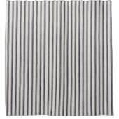 blauw en uit wit toneelgordijn douchegordijn (Voorkant)