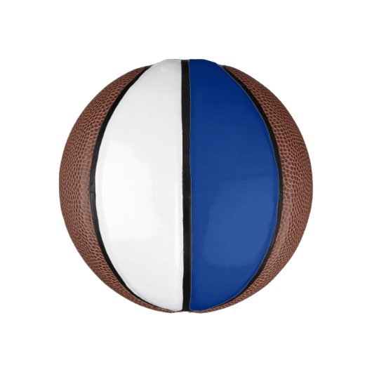 Blauw en wit basketbal (Verticaal)