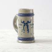 BLAUW EN WIT BIERPUL (Voorkant links)