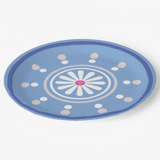 Blauw en wit Bord (Gekanteld)