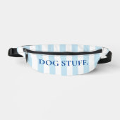 Blauw en Wit Cabana Streep Hond Moeder Hond Stuff Heuptasje (Voorkant)