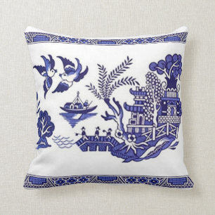 Blauw en wit China Blauw Wildontwerp Kussen