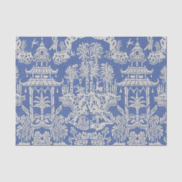 Blauw en Wit Chinees Chinoiserie Decoupage Tissuepapier