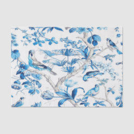 Blauw en Wit Chinees Chinoiserie Decoupage Tissuepapier