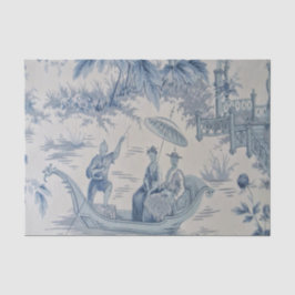 Blauw en Wit Chinees Chinoiserie Decoupage Tissuepapier