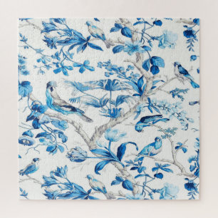 Blauw en Wit Chinees Chinoiserie Legpuzzel