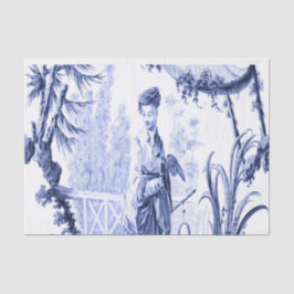 Blauw en Wit Chinees Chinoiserie Tissuepapier