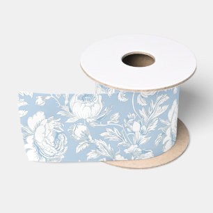 Blauw en wit Chinees patroon Lint