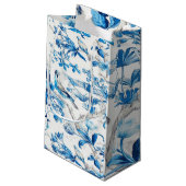 Blauw en Wit Chinees Vogel Chinoiserie Klein Cadeauzakje (Achterkant Gekanteld)