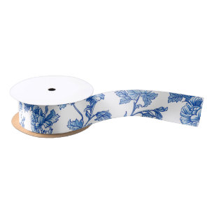 Blauw en wit Chinoiserie Bridesmaid Gift Lint