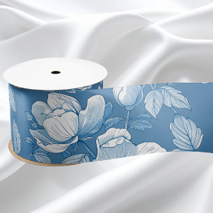 Blauw en wit Chinoiserie Bruidsmeisje Cadeau Lint
