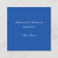 Blauw en wit Chinoiserie Bruidsmeisjesfeest Bijlag