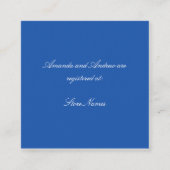 Blauw en wit Chinoiserie Bruiloftsontvangstkaart Informatiekaartje (Voorkant)