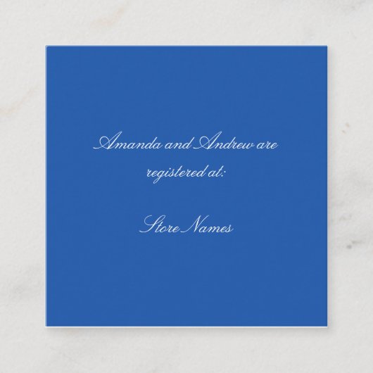 Blauw en wit Chinoiserie Bruiloftsshower Bijlage (Voorkant)