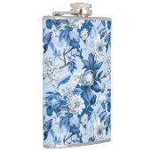 Blauw en wit Chinoserie-serie Design 3 Heupfles (Rechts)