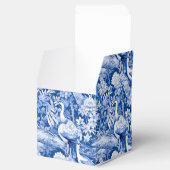 Blauw en wit Chinoserie-serie Design 8 Bedankdoosjes (Geopend)