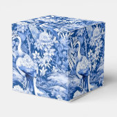 Blauw en wit Chinoserie-serie Design 8 Bedankdoosjes (Achterkant)